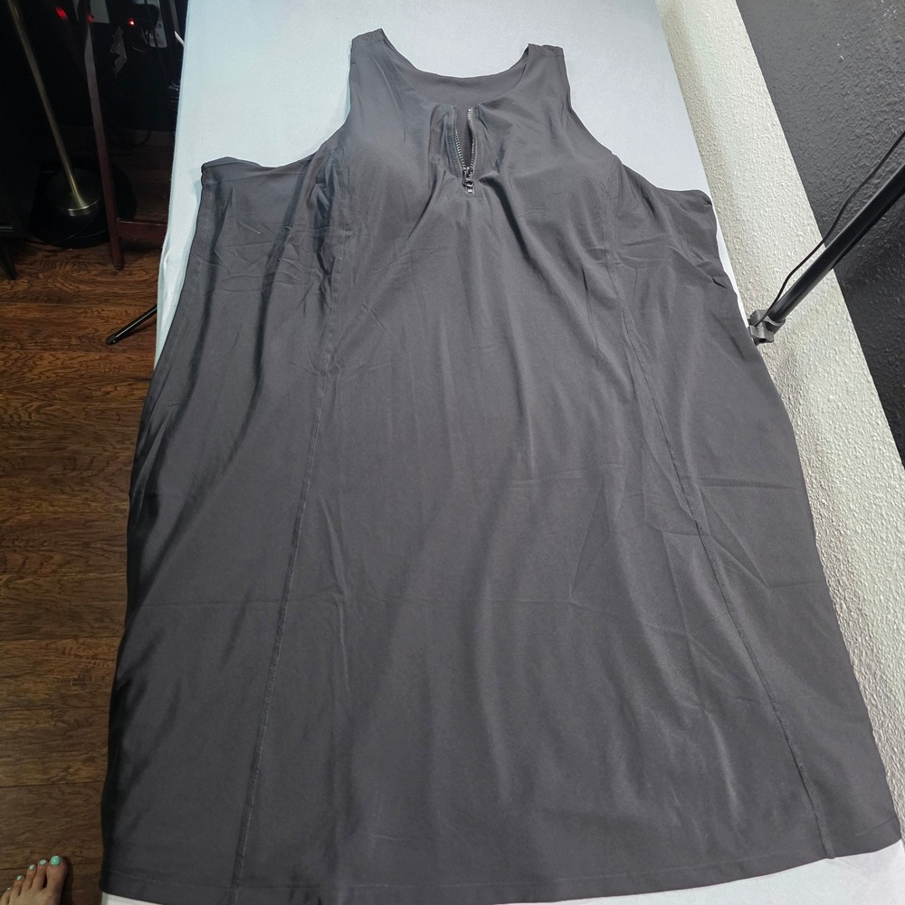 Zella Womens 3X Black Quarter Zip Racerback Athletic Tennis Golf Dress Plus Size